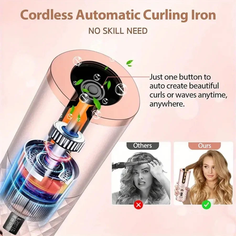 Portable Wireless Hair Curler